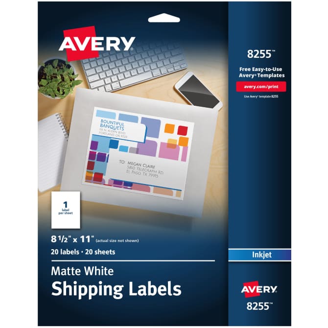 Avery print hot sale